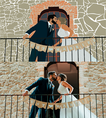 Ilustración Boda